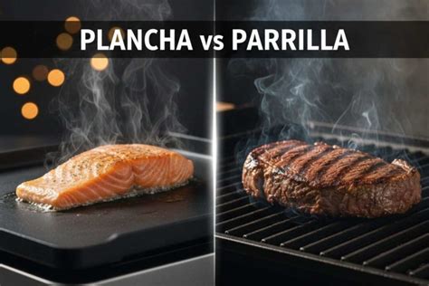 Diferencia entre plancha lisa y plancha estriada para barbacoa