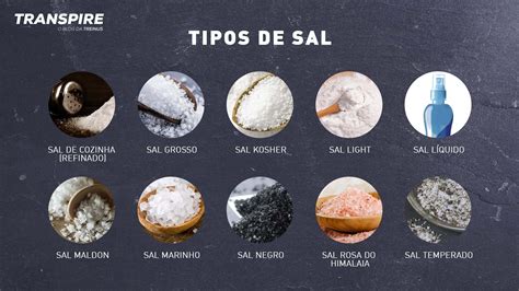 Fotografía de varios tipos de sal: sal de mesa, sal marina, sal rosa del Himalaya y sal negra
