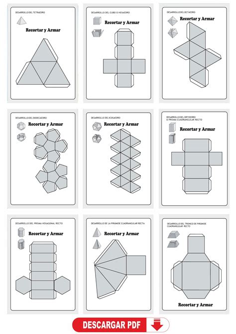 Plantillas para figuras de cartulina
