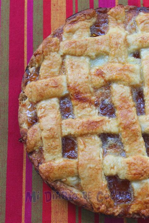 Kuchen de mermelada con enrejado superior