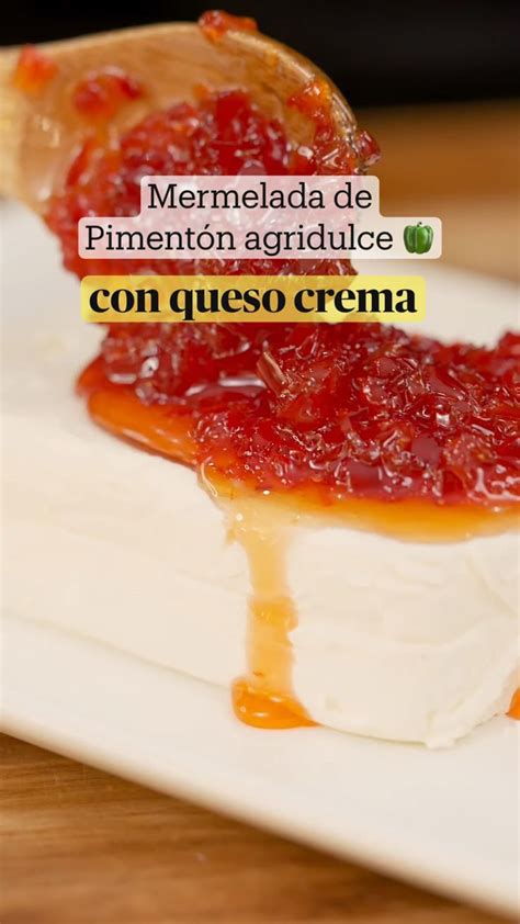 Preparación de mermelada de pimentón para queso crema