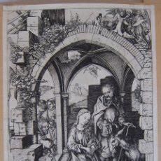 Comparativa visual entre el grabado original de Martin Schongauer y la versión coloreada al temple y óleo de Miguel Ángel.