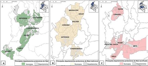 Mapa de calor de las principales regiones productoras de manzanas y peras en China, destacando la meseta de Loess y la bahía de Bohai.
