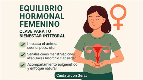 Infografía detallando el papel de las isoflavonas en el equilibrio hormonal femenino.