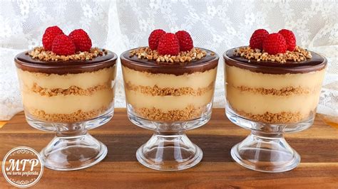 tarta de la abuela presentada en copas individuales