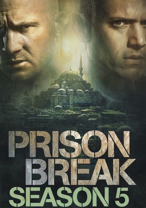Poster promocional de Prison Break Temporada 5 con los personajes principales