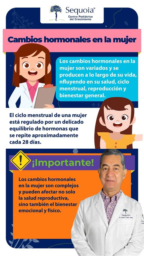 Gráfico comparativo de los cambios hormonales y mamarios a lo largo de las etapas de la vida de la mujer