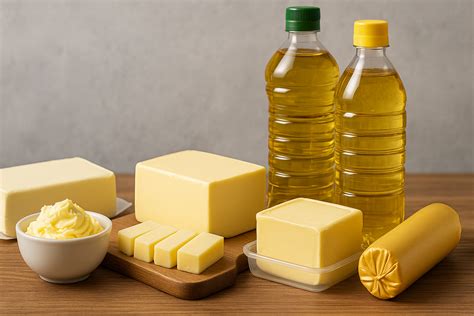 Infografía detallando las funciones de las materias grasas en la panadería y repostería.