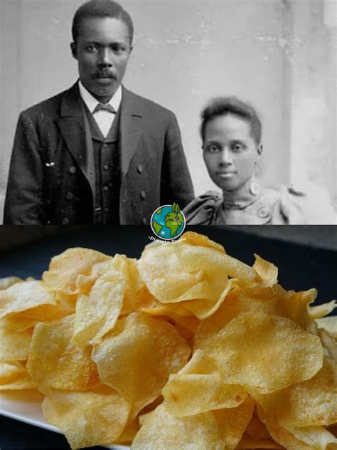 Una patata frita con una forma que recuerda a un rostro famoso