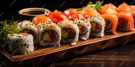 Fotografía gastronómica de una tabla de sushi premium de Sushi Ryge