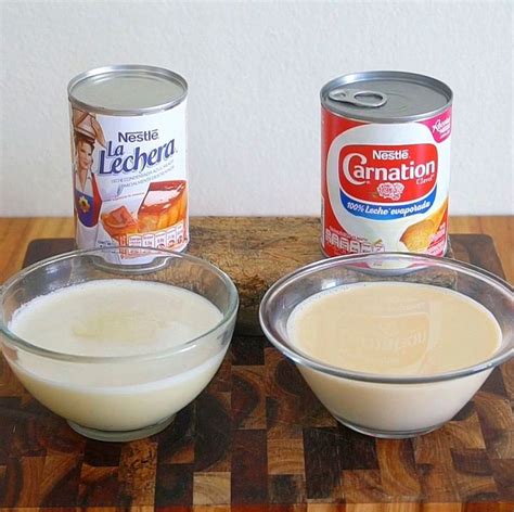 Esquema comparativo entre la leche condensada láctea tradicional y sus versiones vegetales basadas en coco o avena