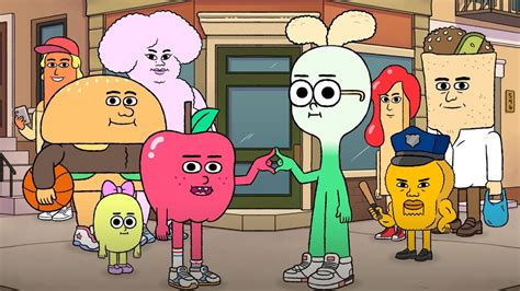 Ilustración de los personajes Manzana y Cebollín en un entorno de juego con lava.