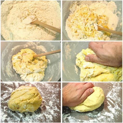 Diagrama de preparación de la masa de empanada colombiana, mostrando la consistencia y el método de amasado.