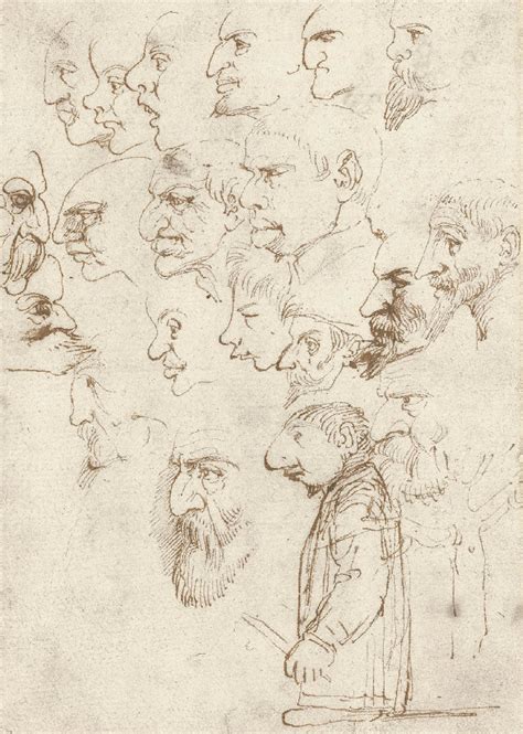Dibujo de caricatura por Annibale Carracci