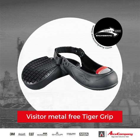 Ilustración de las ventajas del sobrecalzado Tiger Grip (adaptabilidad, resistencia, higiene)