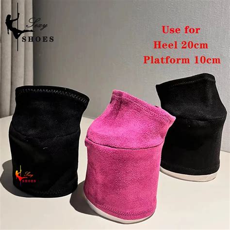 Muestra de diferentes protectores de tiras para zapatos de pole dance con diseños variados