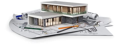 Esquema de servicios integrales de construcción, desde el diseño arquitectónico hasta la administración de propiedades terminadas.