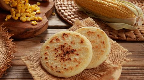 Arepas colombianas de maíz, esquema de preparación