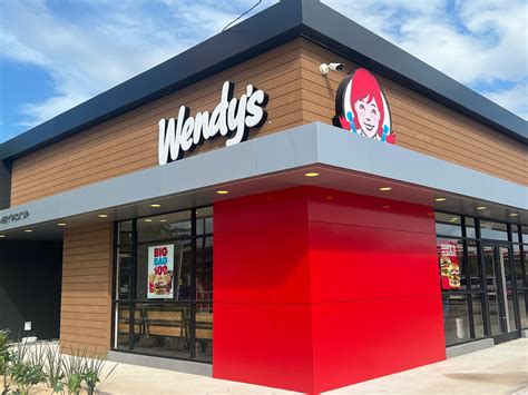 Fachada de un restaurante Wendy's o ilustración de su logo