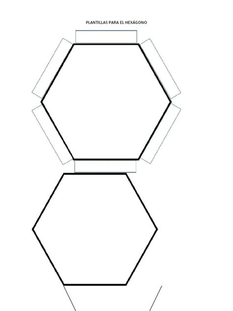 Plantilla para cortar hexágonos y pentágonos de bizcocho