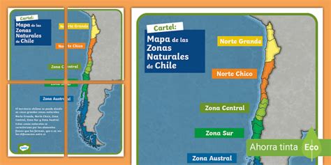 Mapa de las zonas de pesquería de merluza de cola en Chile