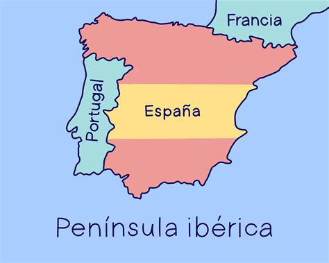 Mapa de la Península Ibérica con León resaltado