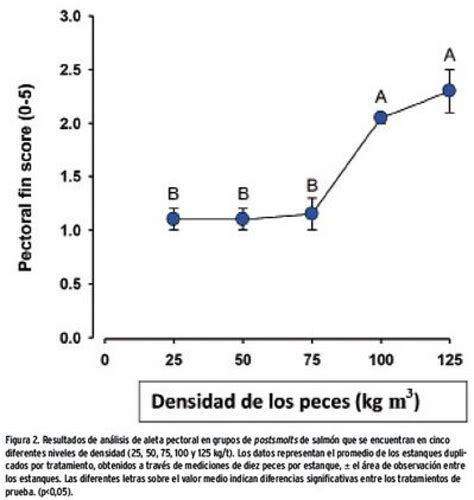 Infografía comparando la densidad de peces en tanques tradicionales y multinivel