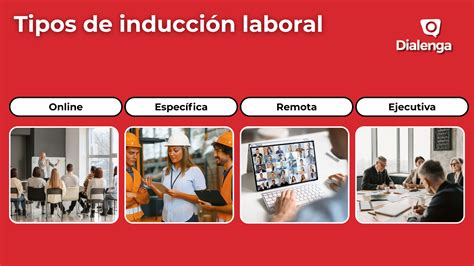 Gráfico infográfico de los tipos de inducción laboral