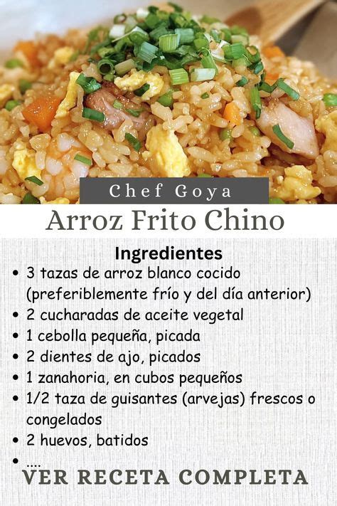 Ingredientes frescos para un auténtico arroz frito chino