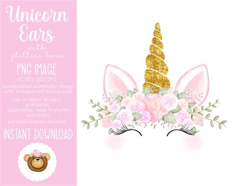 Infografía paso a paso mostrando cómo hacer las orejas y cuernos de unicornio con fondant.