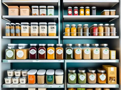 Foto: Alacena organizada con productos certificados sin gluten y recipientes herméticos