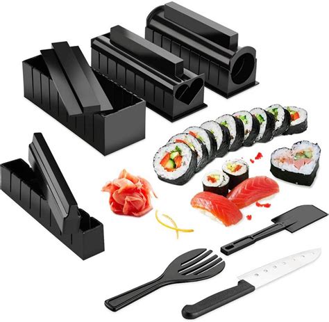 Kit completo para hacer sushi con diferentes moldes