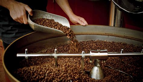 Granos de café tostado enfriándose luego del tueste