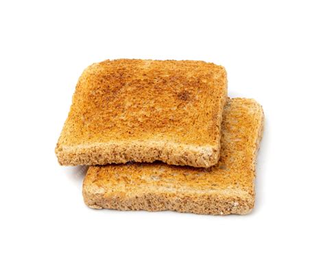 Rebanadas de queque Dukan tostadas, listas para consumir.