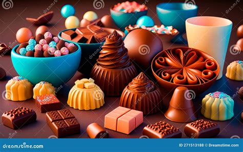 Collage de diferentes tipos de caramelos y chocolates