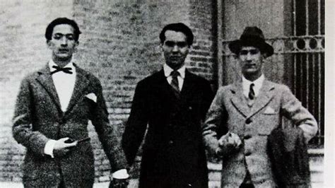 Foto de Salvador Dalí, Luis Buñuel y Federico García Lorca en la Residencia de Estudiantes