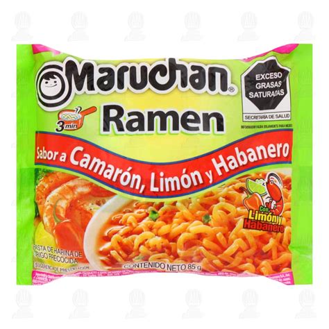 Imagen de la bolsa de sopa Maruchan sabor camarón picante