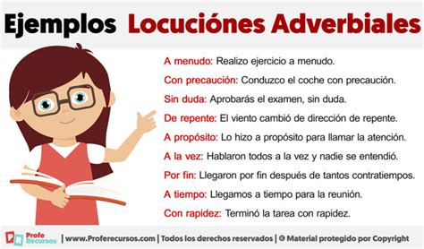 Esquema comparativo de las locuciones adverbiales