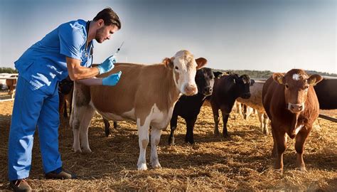 Foto de un veterinario realizando un implante subcutáneo en la oreja de un bovino
