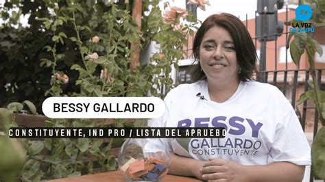 Foto de Bessy Gallardo, posiblemente durante su etapa como constituyente