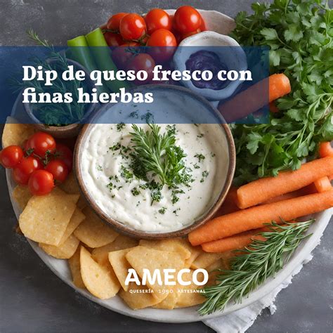 Ingredientes frescos para el dip de pollo a las finas hierbas