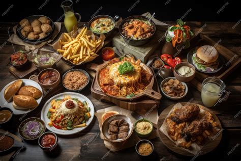 variedad de platos vegetarianos globales