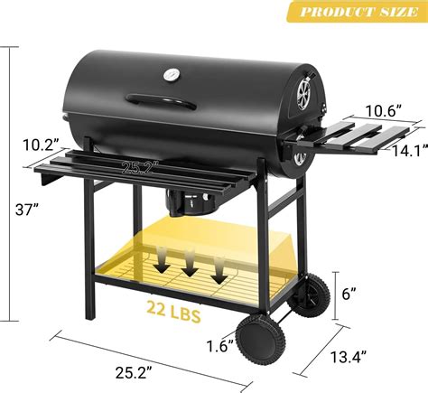 Diseño de un cuerpo de parrilla de carbón con recipiente para carbón