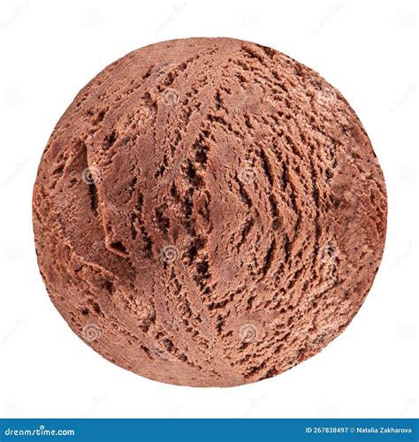 Fotografía gastronómica de una bola de helado de chocolate cremoso en un cucurucho artesanal