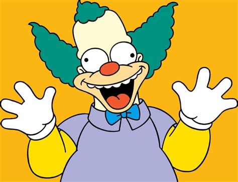 Foto de Krusty el Payaso con su característico maquillaje