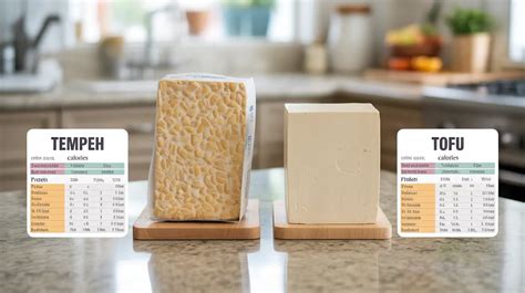 Infografía comparativa: Tempeh vs Tofu (textura, sabor, origen, proceso de elaboración)