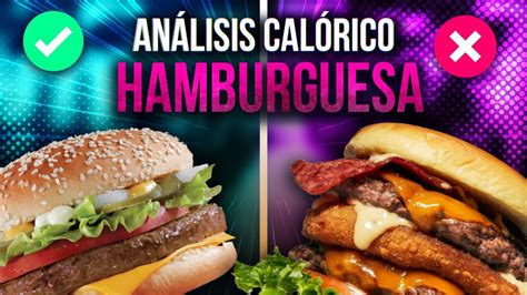 Infografía comparando el contenido nutricional de una hamburguesa de comida rápida vs. una casera