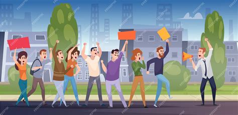 Ilustración de protesta social