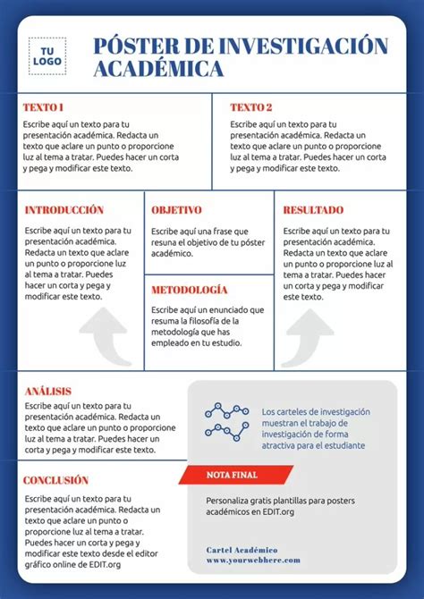 Ejemplo de diseño de póster académico con buena legibilidad, contraste y uso de imágenes.