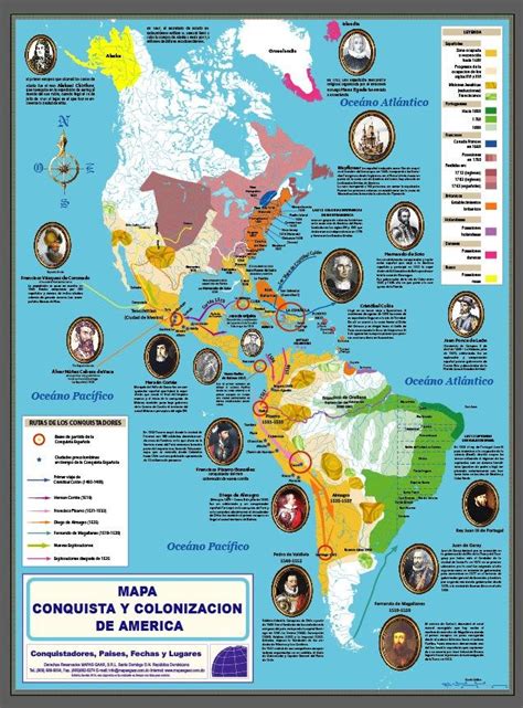 Mapa de rutas comerciales y colonización española con referencia a la introducción del cerdo en América